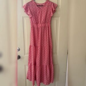 Floral Pink Mini Dress